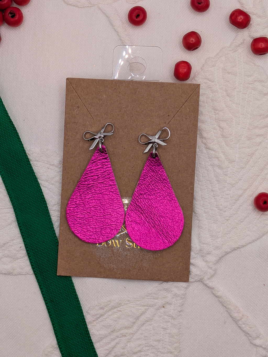 Signature Earring - Fucshia