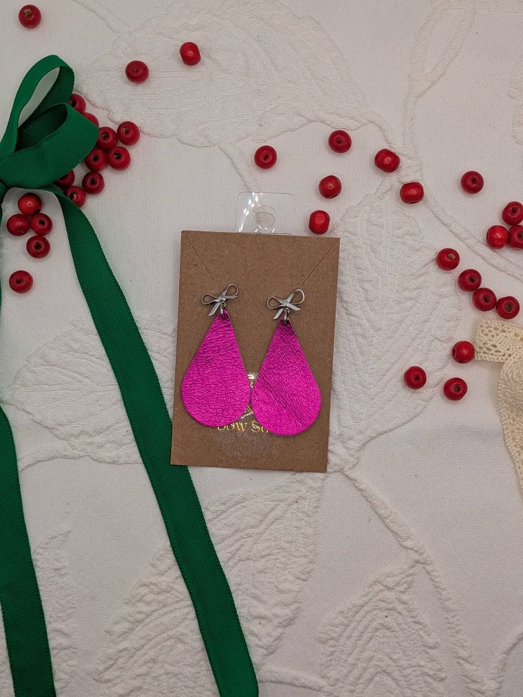 Signature Earring - Fucshia
