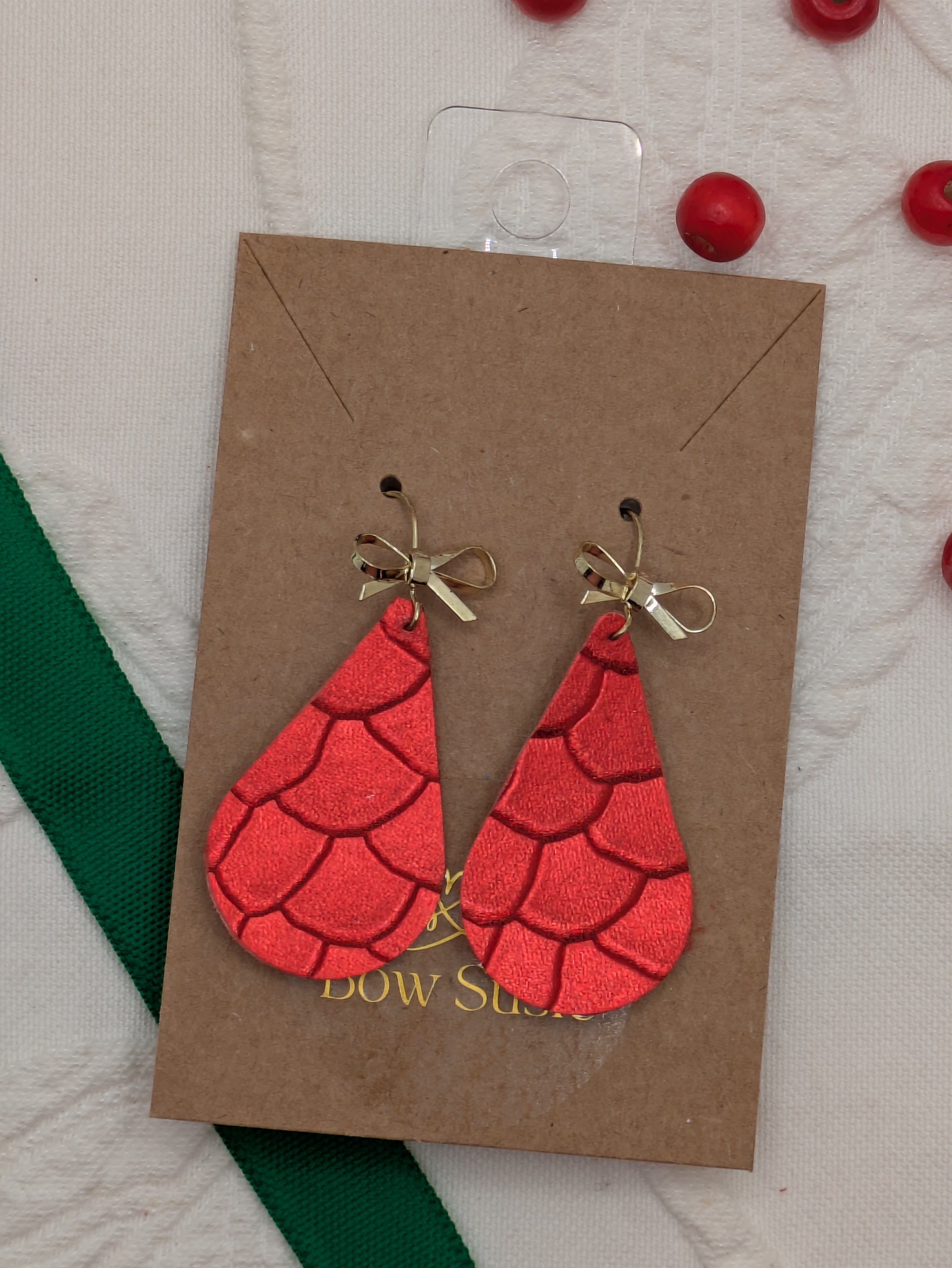 Signature Earring - Red