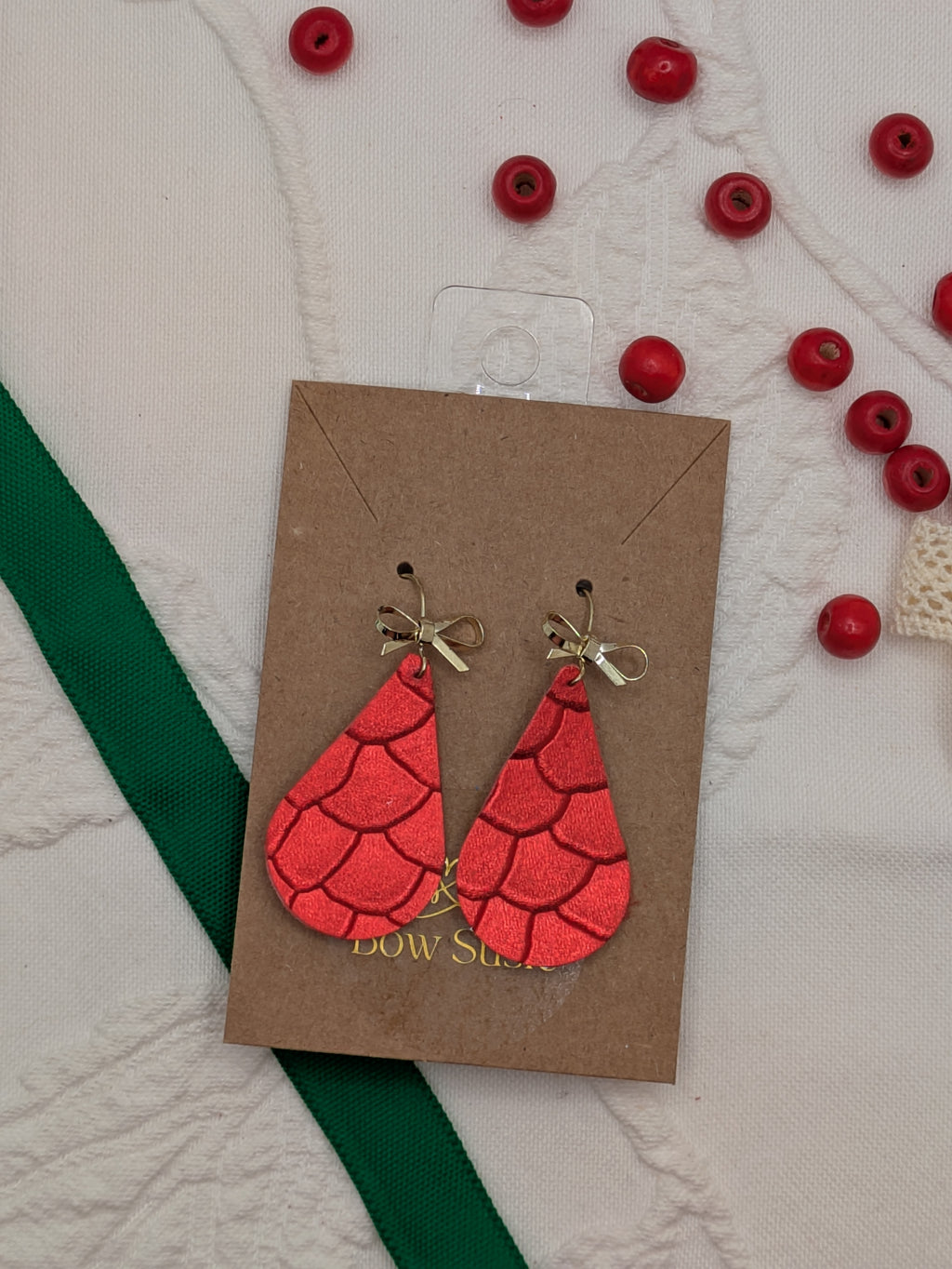 Signature Earring - Red