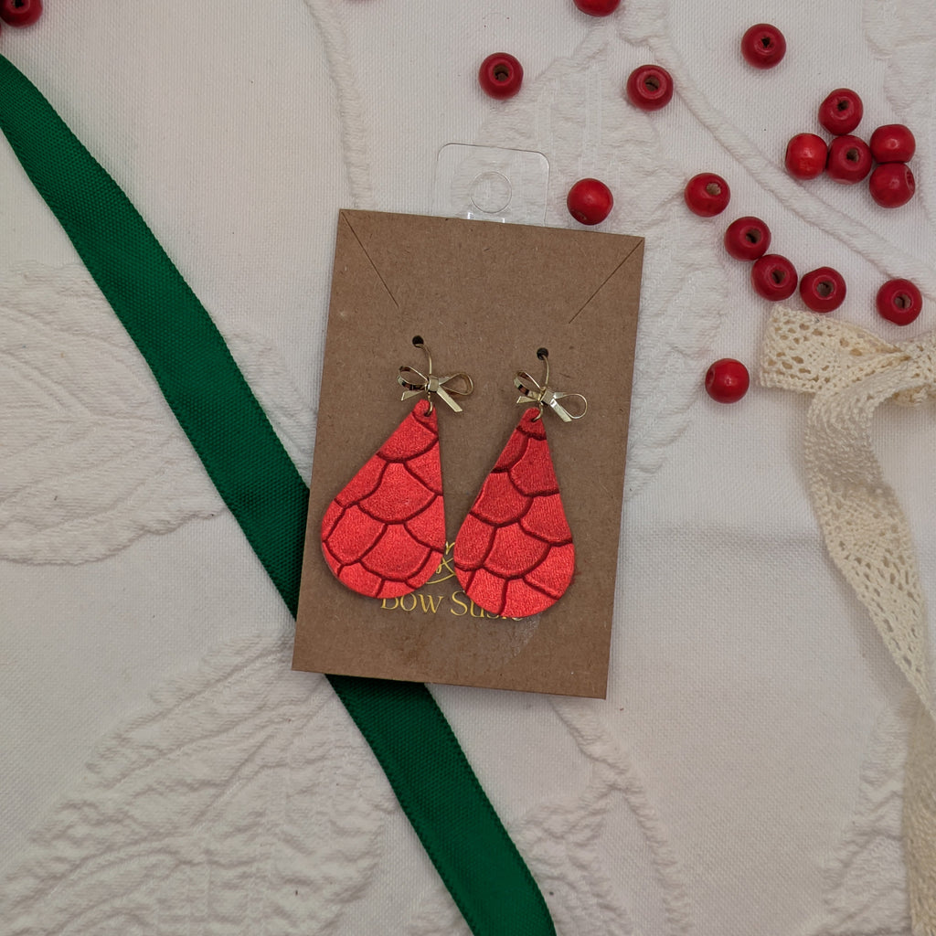 Signature Earring - Red