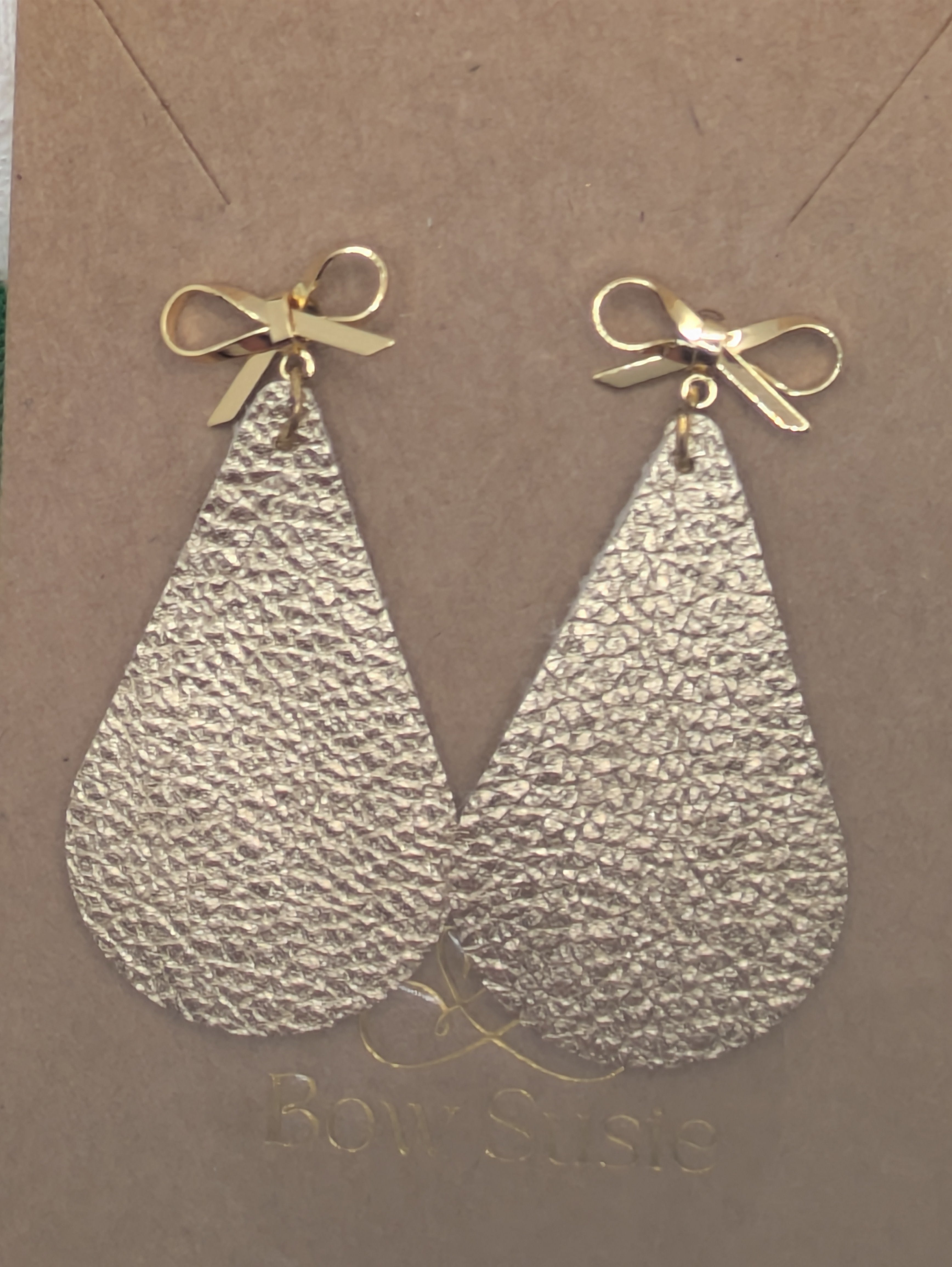 Signature Earring - Gold Crackle